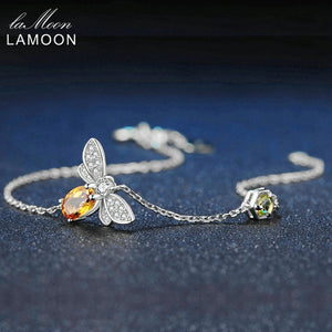 Honey Bee Bracelet - Sterling Silver 14K Gold